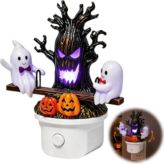 Lighted Ghost On Seesaw Night Light